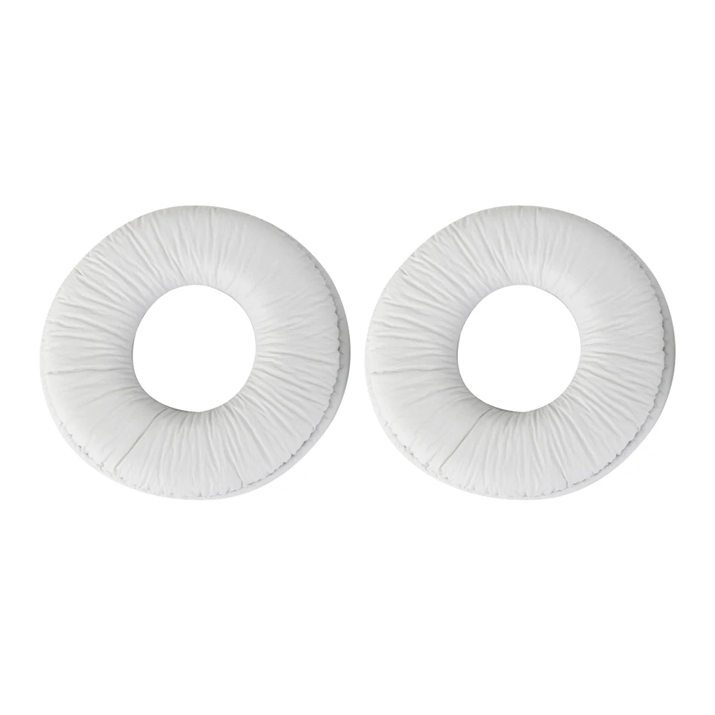 Protein Leather Earpads Replacement Earpad Ear Pads Cushion for Sony MDR-V150 V250 V300 V100 V200 V400 ZX100 ZX110 White