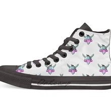 Psittaskull Повседневная Высокая холщовая Обувь Кеды легкие ботинки для ходьбы