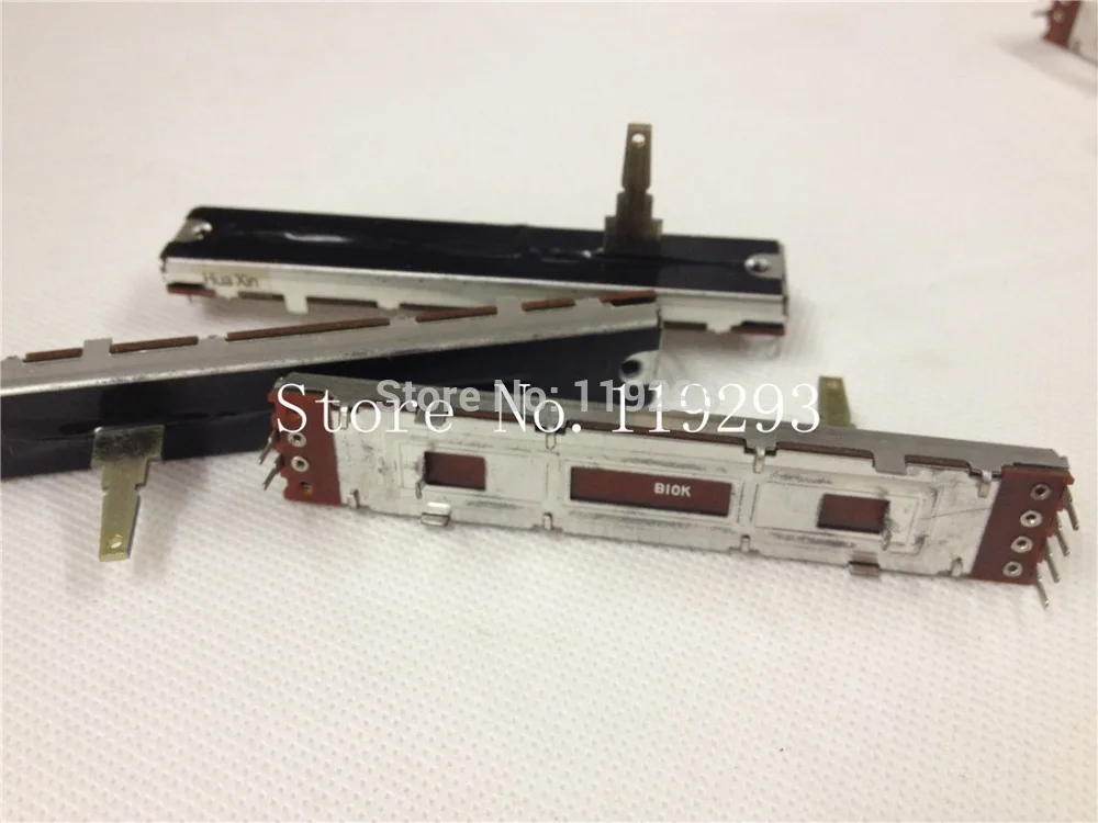 

[BELLA] 8.8cm 88mm b10kx2 Original DJM 400 500 600 800 horizontal push double potentiometer B10K--10PCS/LOT