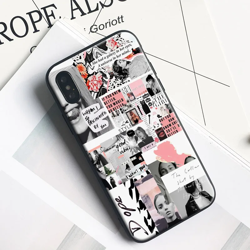 

fashion style girl collage art TPU soft silicone Phone Case cover Shell For Apple iPhone 5 5s Se 6 6s 7 8 Plus X XR XS MAX