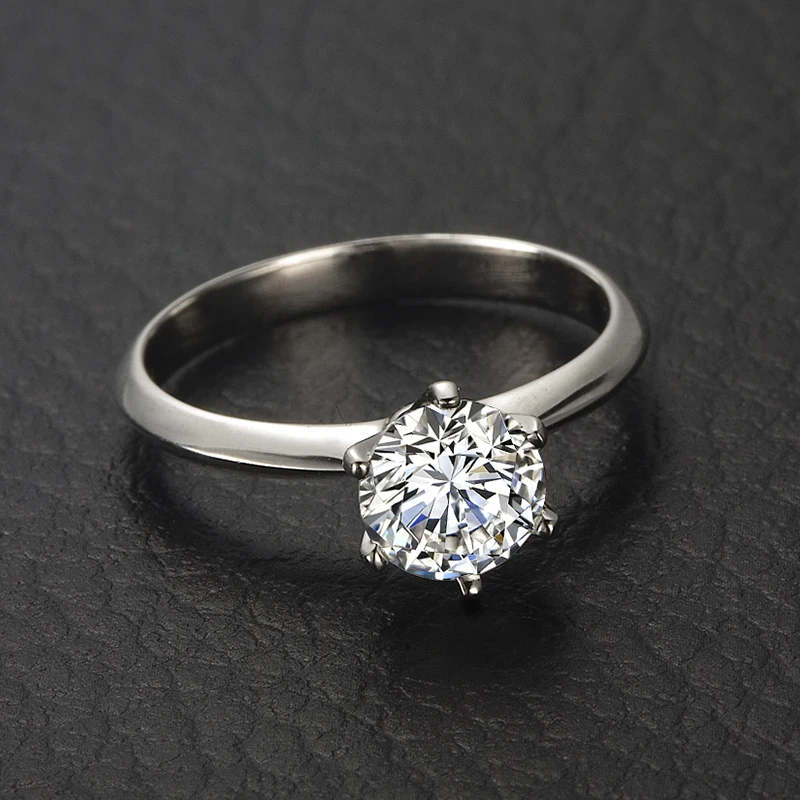 18K Gold GIA Diamond Ring for Women 6-Claw Solitaire 0.50ct Natural GIA Diamond Handmade Jewelry Wedding Band Engagement Ring