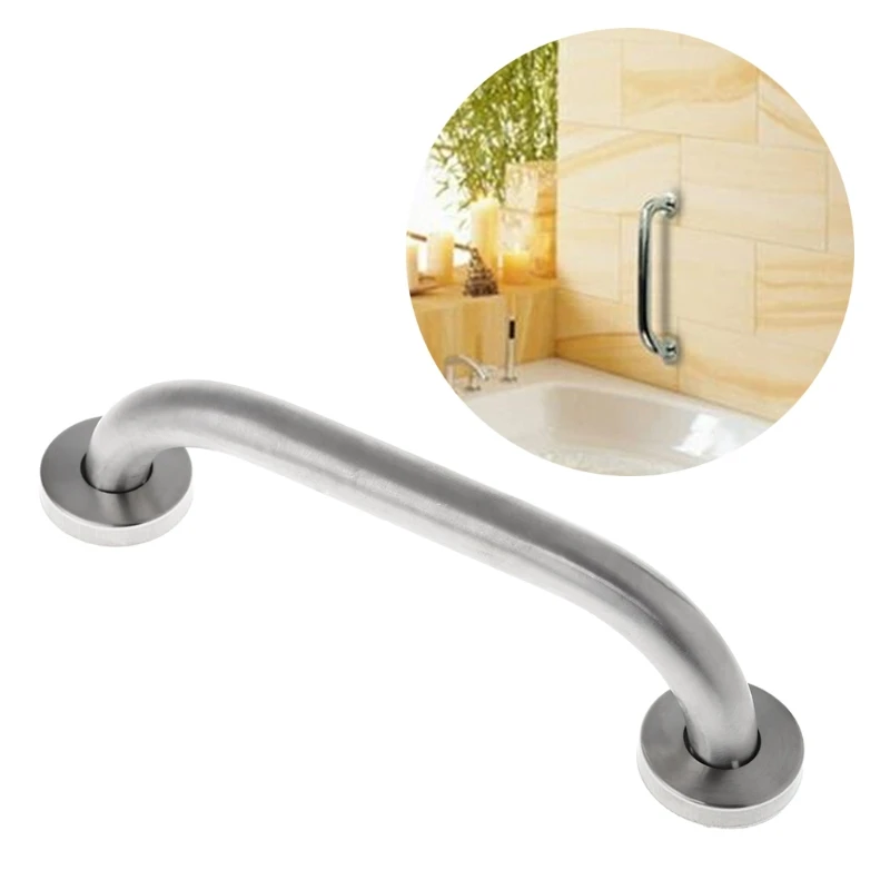 Нержавеющая сталь ванная комната Душ поддержка стены поручень безопасности ручки полотенца рельсы 20 см