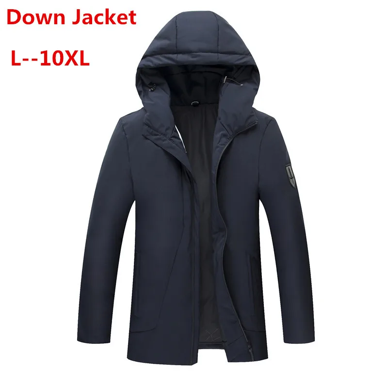 

PLUS 10XL 8XL 6XL 5X 90% White Duck Thick Down Jacket men coat Snow parkas male Warm Brand Clothing winter Down Jacket Outerwear