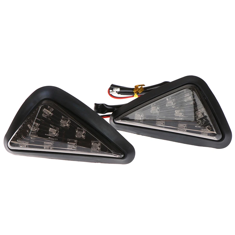 1 пара мигалок для мотоцикла 9 LED поворотные индикаторы мигалка riangle Moto сигнальные