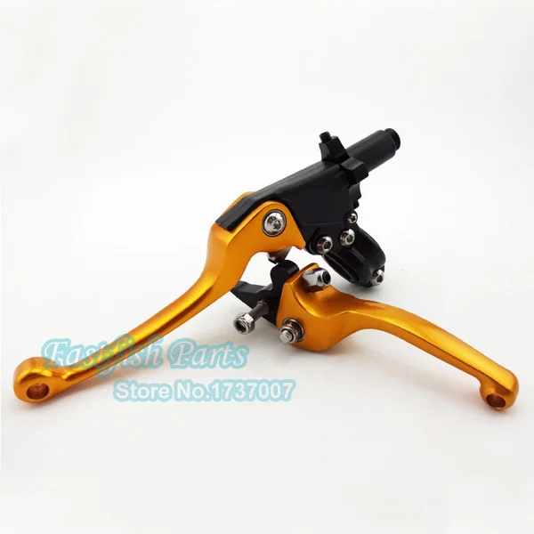 Gold Brake Clutch Levers For 50cc 125cc 140cc CRF XR KLX TTR ASV Moto