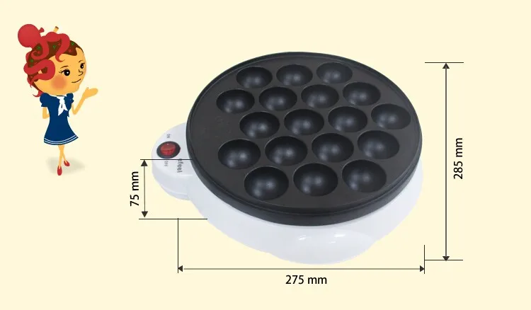 220 V домашний DIY Профессиональная машина для приготовления шариков из осьминога шарики из осьминога s Pan Octopus 650 W Takoyaki машина с 18 отверстиями