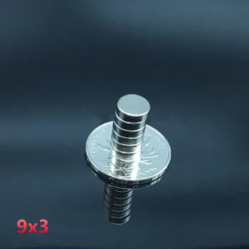 

Neodymium magnet 9x3 super strong 10pcs round magnet rare earth 9*3 mm welding search powerful permanentgallium metal