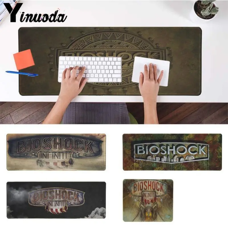 

Yinuoda My Favorite BioShock Logo Silicone large/small Pad to Mouse Computer Gaming Mouse Pad Gamer Play Mats Version Mousepad