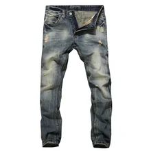 2019 Newly Fashion Men Jeans Vintage Retro Designer Slim Fit Cotton Denim Pants Classical Jeans Homme Jeans Men Blue Color Pants 2019 Newly Fashion Men Jeans Vintage Retro Designer Slim Fit Cotton Denim Pants Classical Jeans Homme Jeans Men Blue Color Pants