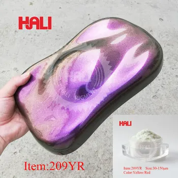 

chameleon pigment chrome pearl powder chrome color change pigment for car paint,item:209YR,1lot=10gram,free shipping.