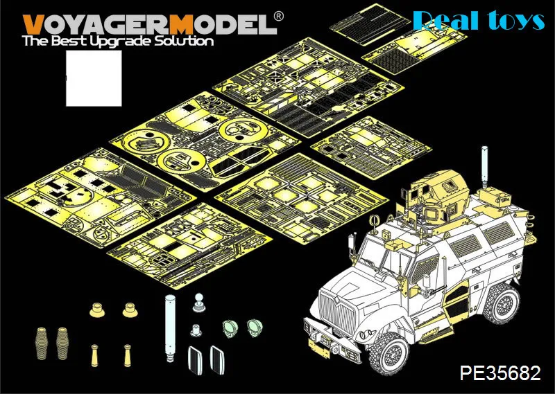 voyager-model-1-35-pe35682-modern-us-4x4-mrap-maxxpro-armoered-fighting