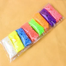 8colors lot Handmade DIY Soft Polymer Foam Modelling Clay Set Snow Pearl Mud Playdough Educational Plasticine