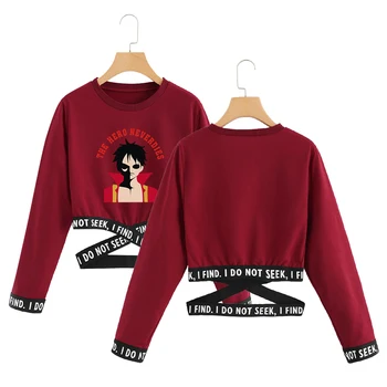 

One piece Crop Sweatshirt O-neck Fashion short Ninjia sweatshirts sexy Hip Hop Print Oversize One piece Clothes for women