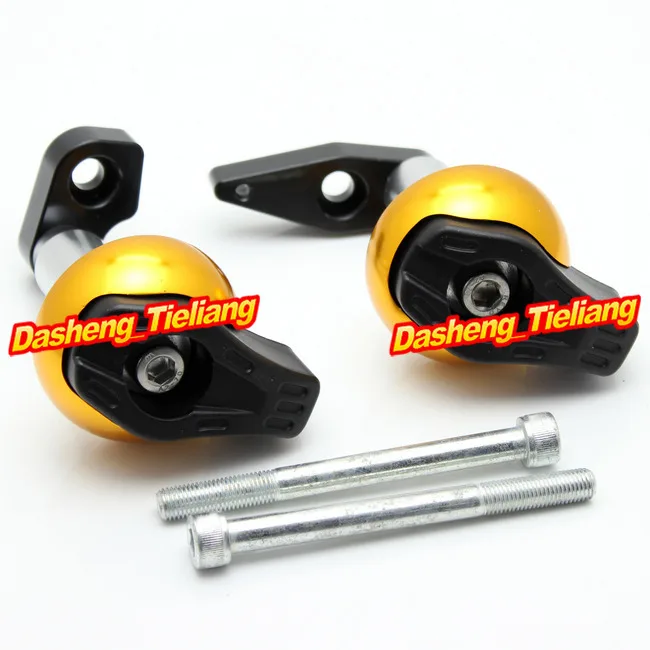 

Motorbike Frame Sliders Crash Pads Guard Protector For Kawasaki ER-6N ER6N 2012 2013 Gold Color CNC Aluminum