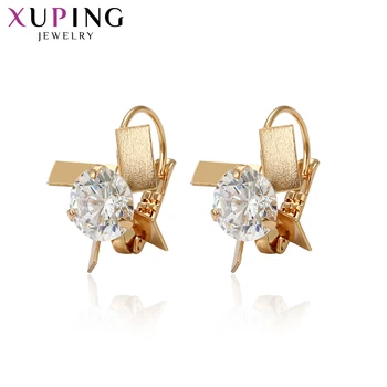 

Xuping Elegant Flower Shape Earrings Simple Jewelry for Women New Simple Thanksgiving Gifts 95925
