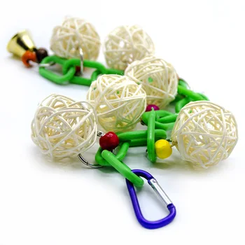 

PipiFren Parrots Toys And Accessories For large Bird Toys Conure Ball Stand Budgie Parakeet Supplies Cage Decoration aves