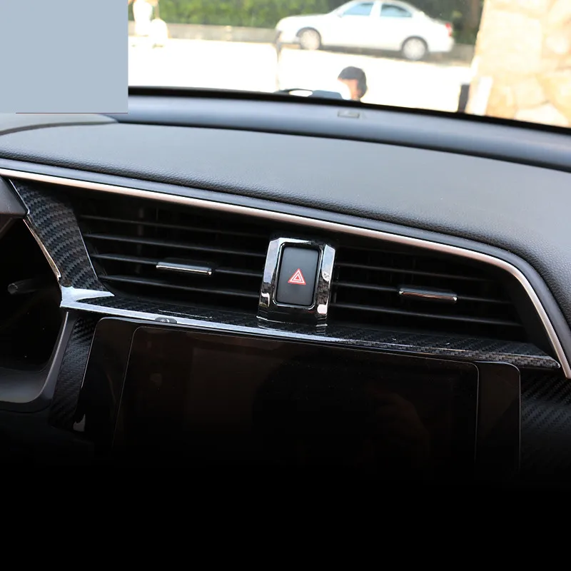 3 шт. панель из углеродного волокна вентиляционное отверстие Крышка для Honda Civic 10th