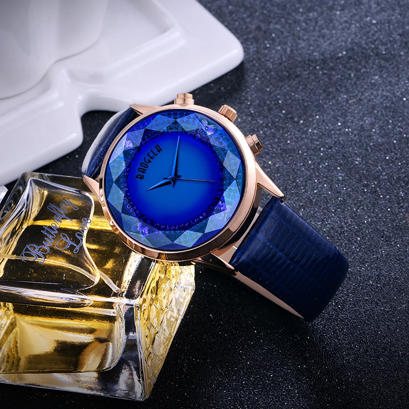 

BAOGELA jam tangan wani Ladies Fashion Bright Color Luxury Brand Women's Watches Leather Female Watches Women Fashion Lady Watch