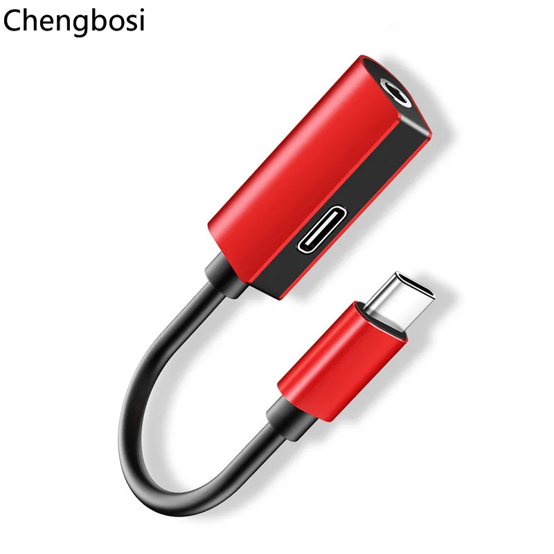 

2 in 1 USB Type C to 3.5mm Headphone Jack Adapter For Samsung Huawei P20 Pro Aux Audio Charger Adapter For Xiaomi 6 mi 8