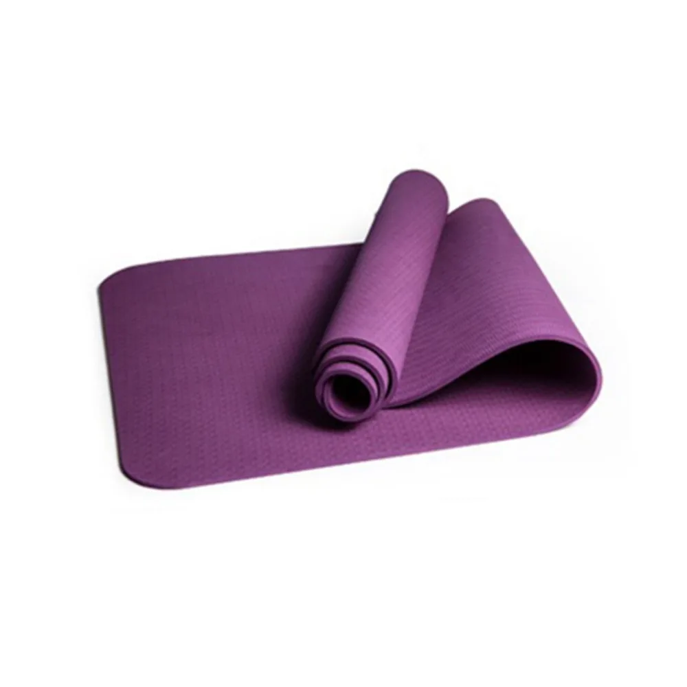 6 мм TPE Нескользящие коврики для йоги для Фитнес Тонкий Йога тренажерный зал коврики окружающей безвкусно Pad Фитнес коврик спортивные 8