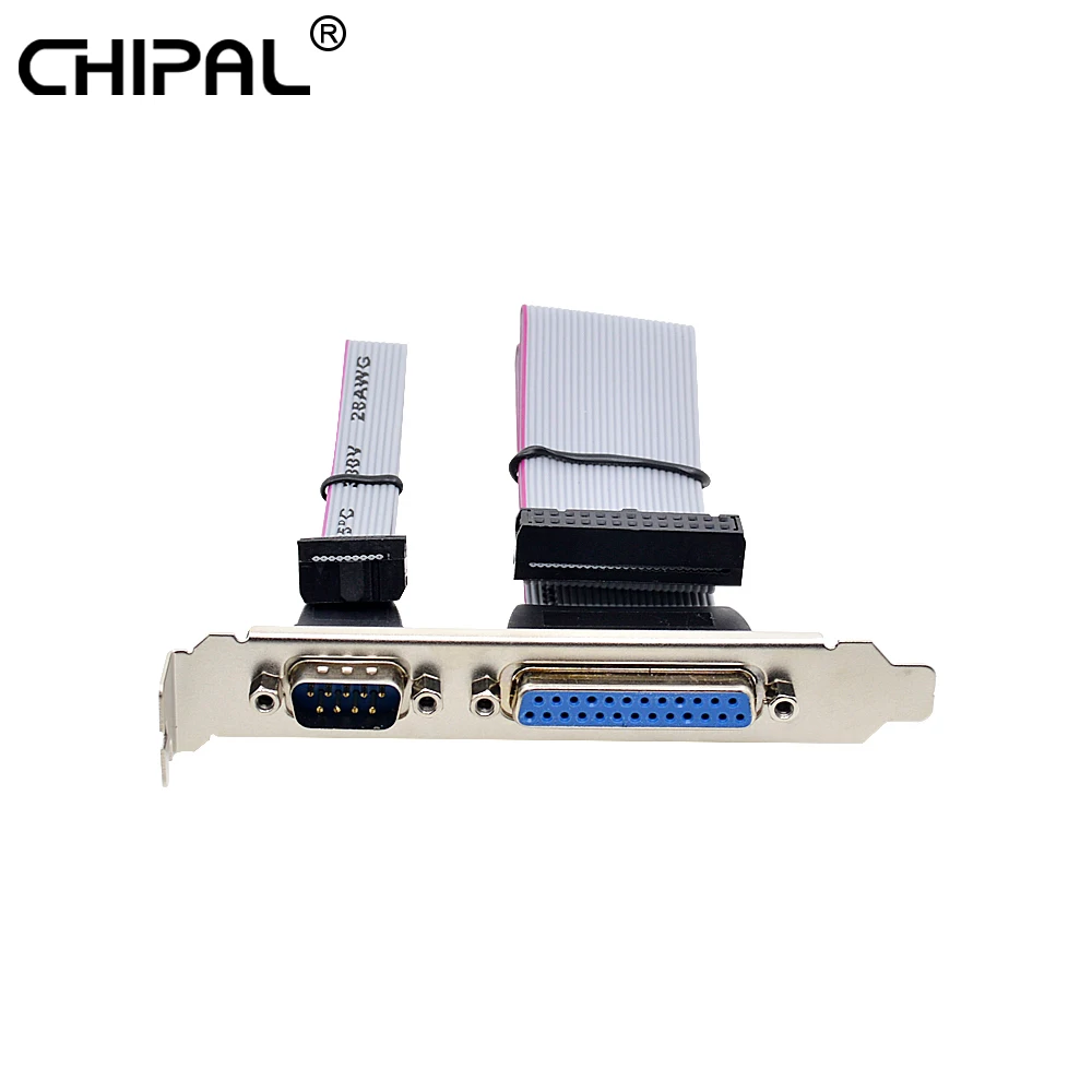 Для разъема PCI слота последовательный штырь DB9 с параллельным штырьковым кабелем