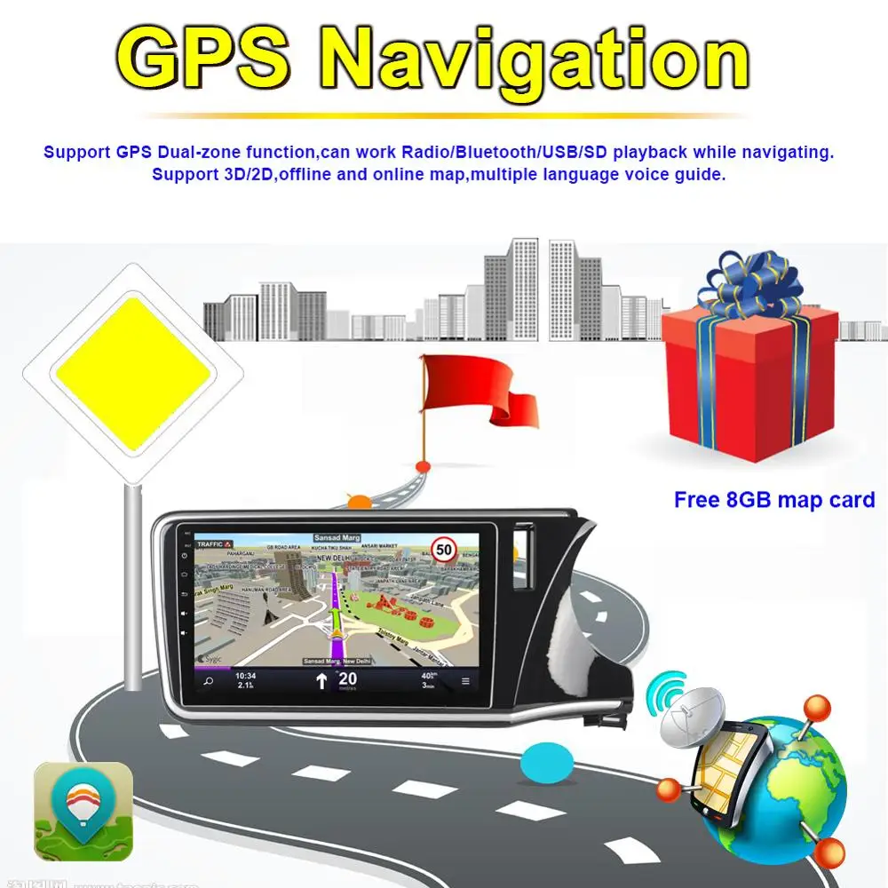 Flash Deal 10.1 Inch Android IPS Screen Car Stereo Video Player For Honda City 2014- Right Hand Drive Car Radio GPS Navigation Multimedia 4
