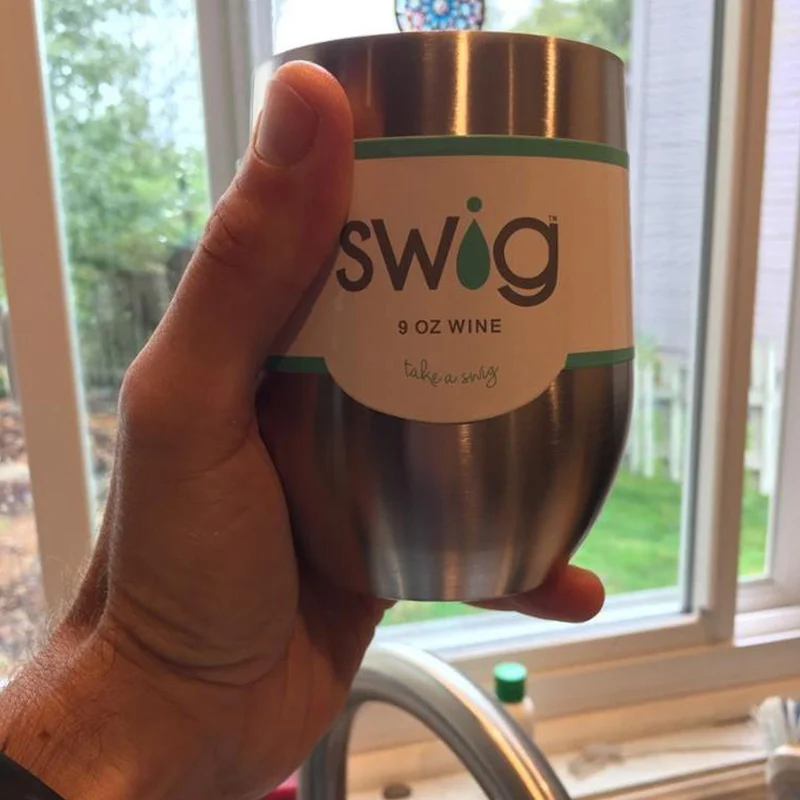 9 унций присыпка из нержавеющей стали с покрытием яйца в форме чашка пивная