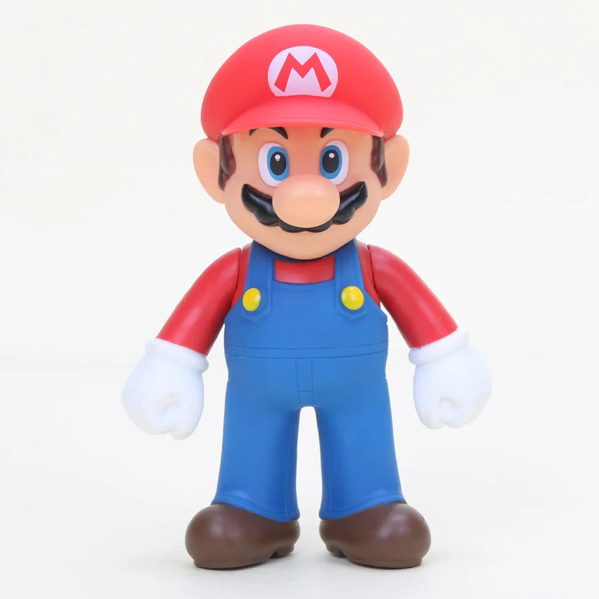1 шт. 9 15 см Super Mario Bros фигурка Косплей Луиджи Йоши Боузер персик жаба ПВХ экшн