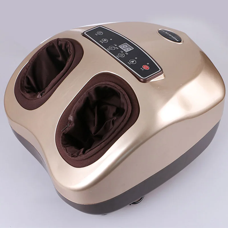 Electric Shiatsu Foot Massager Kneading Air Pressure Massage Foot Machine & Heating Therapy Health Care Feet Relaxation