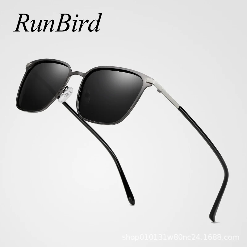 RunBird поляризованные солнцезащитные очки Ретро стиль для мужчин и женщин вождения