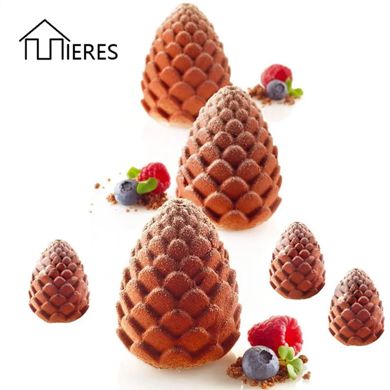 

Mieres 6 Even Pine Cone Mousse Mold Cake Tools Baking Mould Cake Mold Kitchen Baking Tools DIY