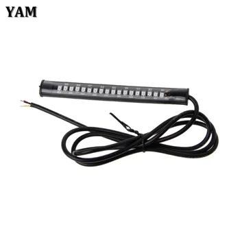 

YAM Universal 18 LED Motorcycle ATV Tail Brake Light Stop Turn Signal Lamp Flexible Strip Light For Honda Cafe Racer