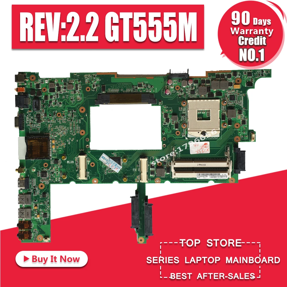 N75SF اللوحة GT555M REV: 2.2 RAM ل ASUS N75SF N75SL N75S اللوحة المحمول N75SF اللوحة N75SF اللوحة اختبار 100% موافق