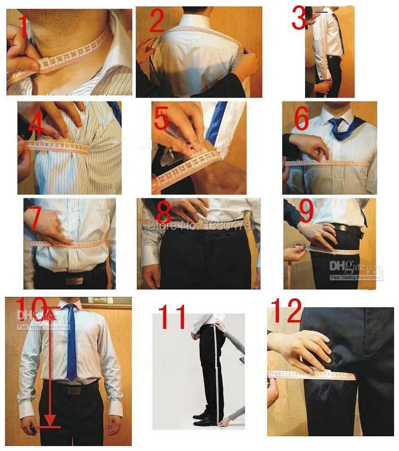  2016 Fashion Brand Suits Custom made Groom Tuxedos wedding Groomsman/Men suit(Jacket+Pants+Tie+Hand