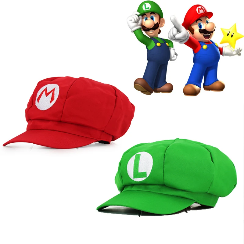 

Super Mario Odyssey Cosplay Hat Luigi Bros Baseball Octagonal Caps Anime Accessories Women Men Halloween Gifts Mario Cap