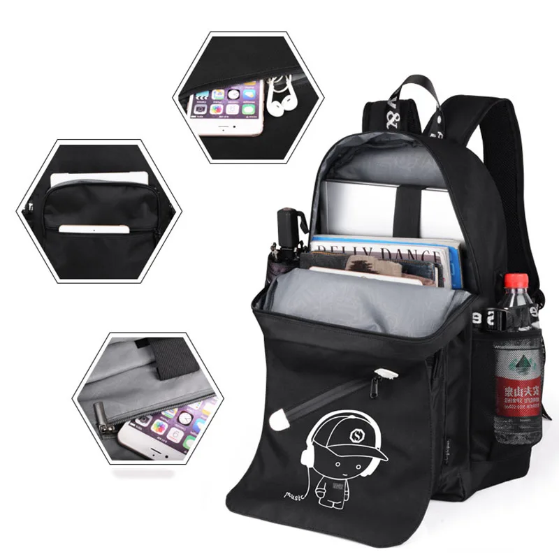 Рюкзак унисекс для ноутбука с USB портом зарядки|bag for macbook|laptop bagnotebook backpack |