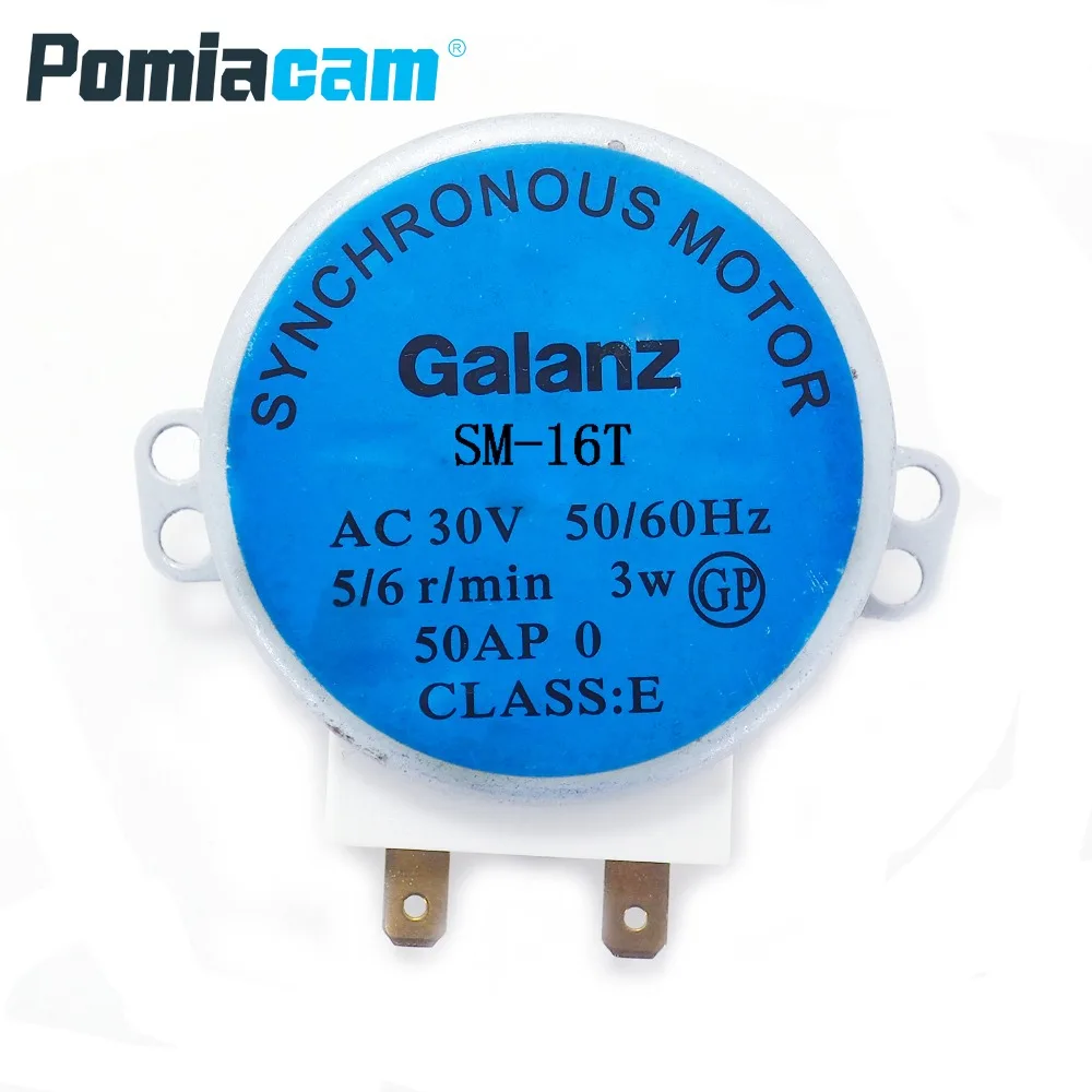 SM 16T 50/60Hz CW/CCW микроволновая печь мотор лотка AC30V 220V 240V 3W 4W 6RPM 17mm с синхронным
