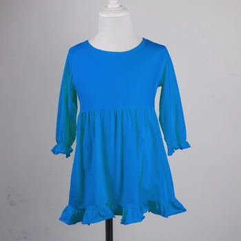 

High Quality Cotton Girls Casual Dresses Baby Frocks Designs Pictures For Kids