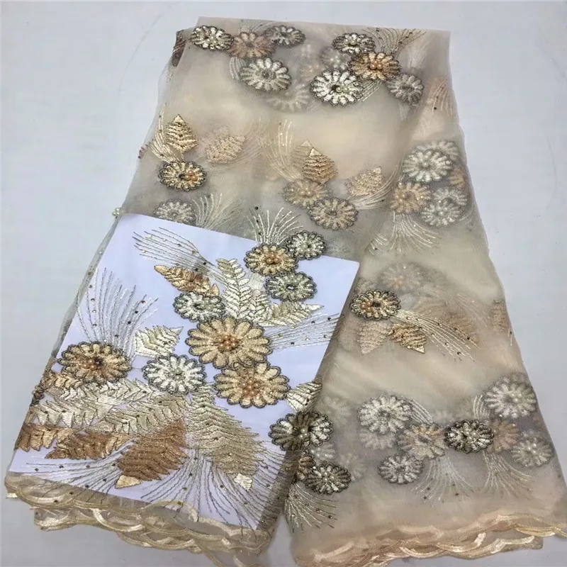 

Hot Sale African Lace Fabric 2018 Fashion French Lace Fabric With Stones Nigerian Fabric Bridal High Quality For Women Y060911