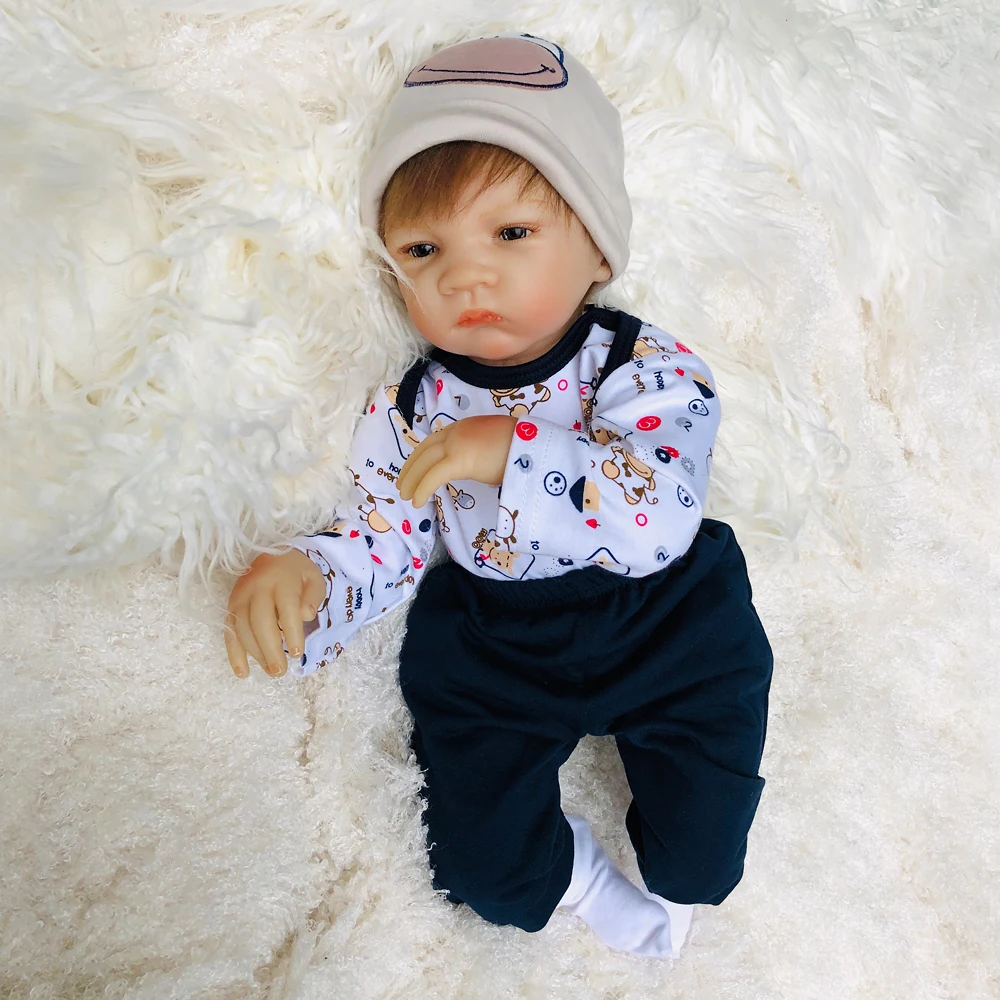 

50cm reborn silicone Baby Dolls Newborn reborn Photography Props vinyl toddler dolls kids birthday gifts Popular Hot House Toys