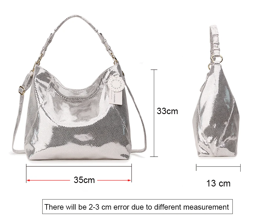 SMILEY SUNSHINE, роскошная Брендовая женская сумка, кожаная сумка, Большая Сумка Хобо через плечо для женщин, сумка через плечо, женская серебряная Сумка-тоут, ручная сумка
