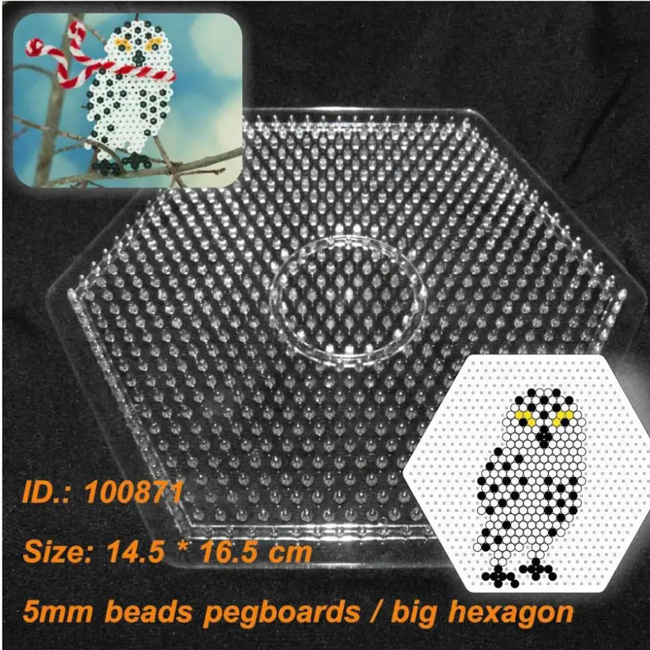 100871 PegBoards for 5mm Perler Beads Hama Beads Fused Beads Patterns