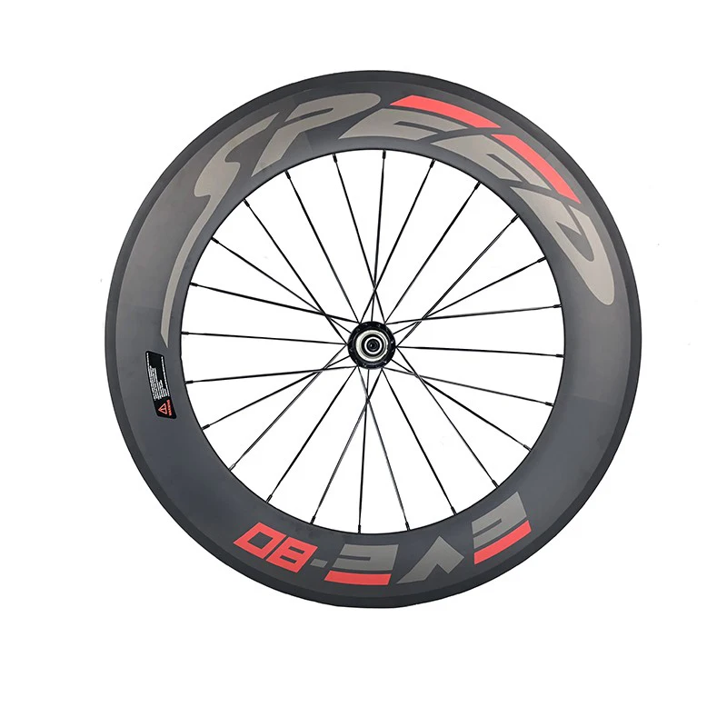 Flash Deal Speedeve 88mm Full Carbon Road Bike Wheel 100% Carbon Fiber Bicycle Wheelset Front Rear Wheel 23mm Width 700C customizable 38mm 2