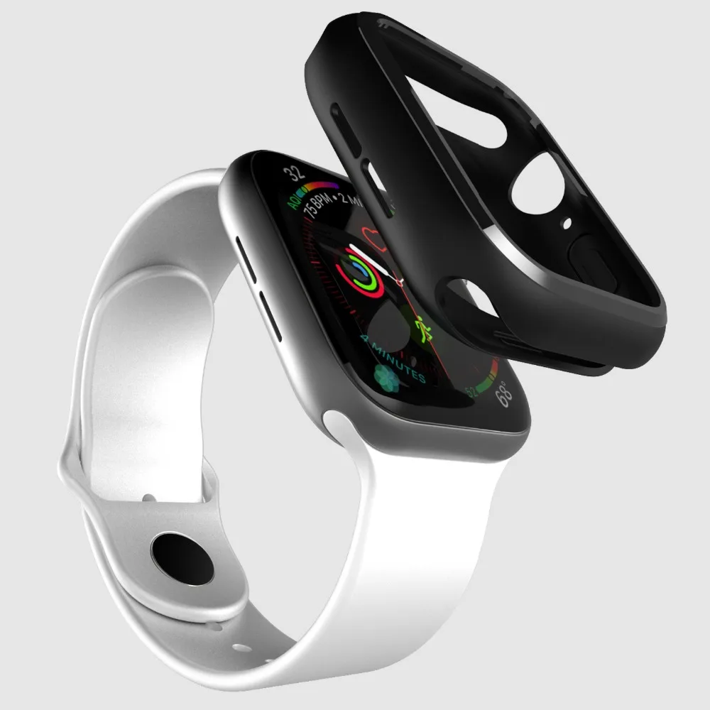 Защитный чехол из ТПУ для Apple watch series 5 4 40 мм 44 мм цветной защитный чехол для iWatch 40 44 мм подходит для ультратонкой рамки