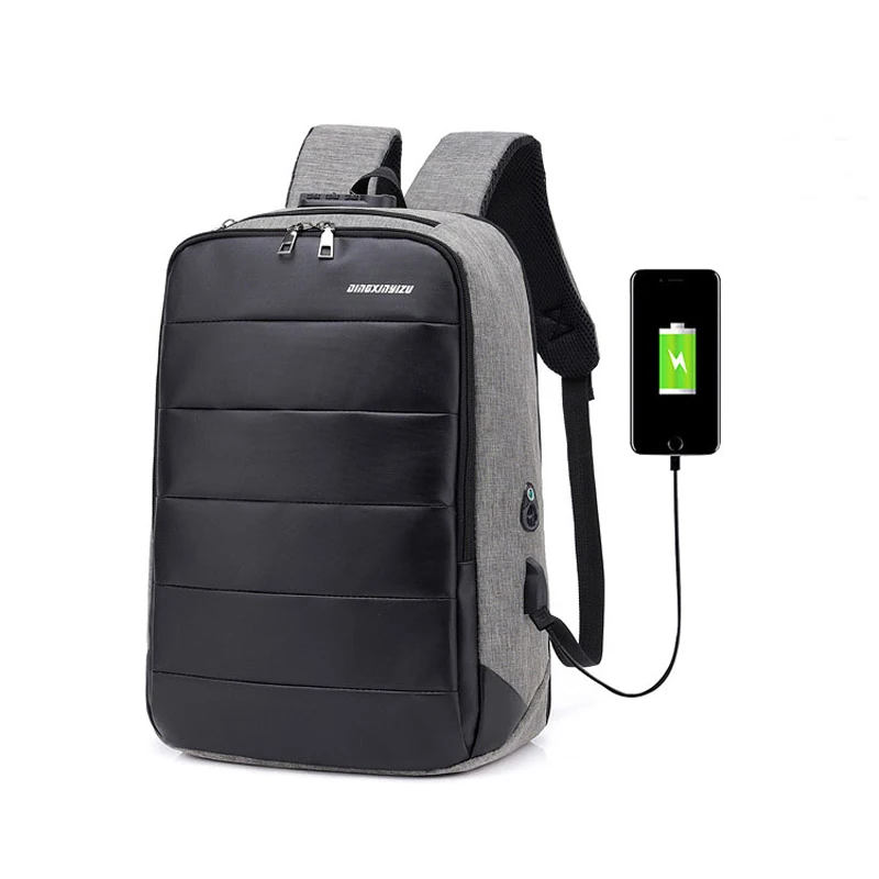 Рюкзак с защитой от кражи и паролем сумка для зарядки через USB
