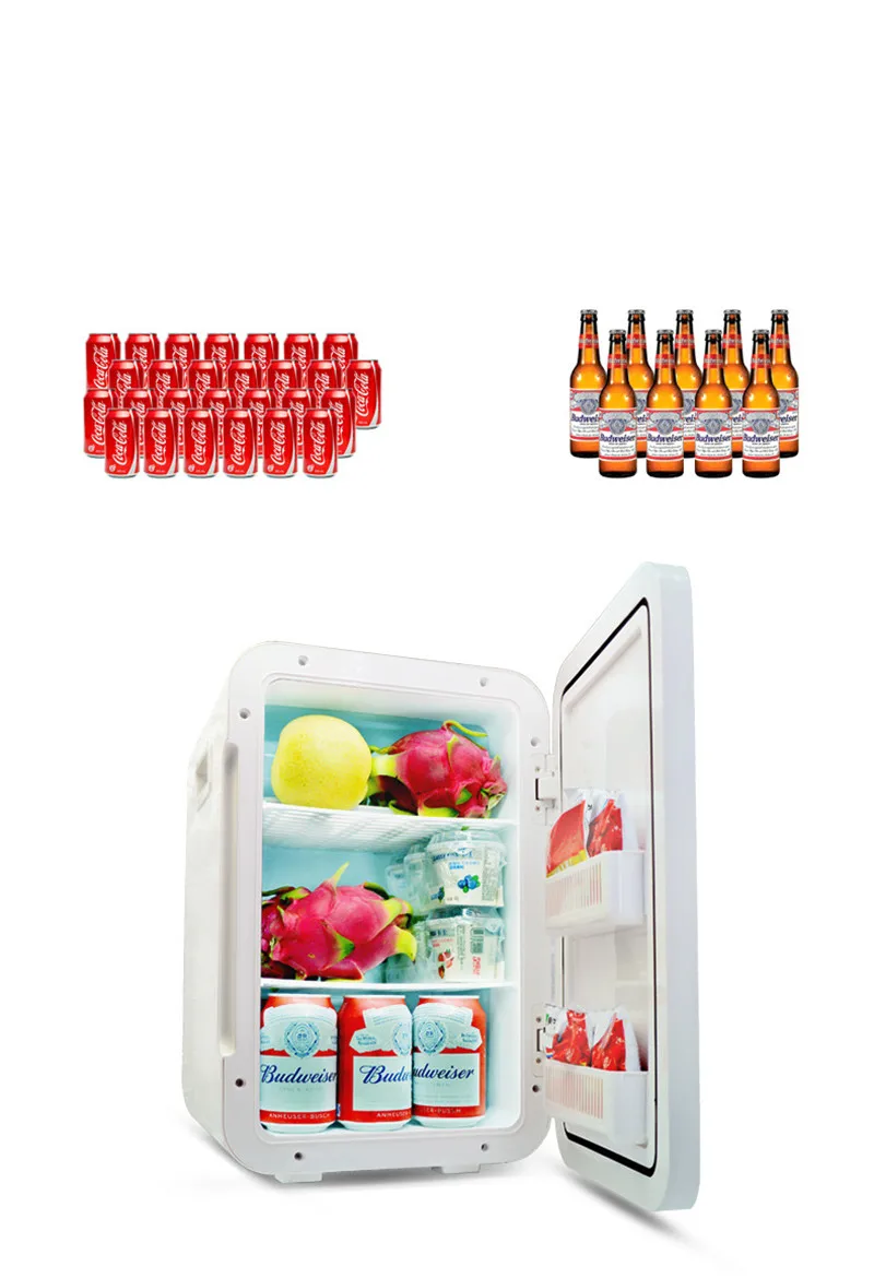 20л автомобильный домашний холодильник мини-холодильник AC220V/DC12V теплее многофункциональный дорожный холодильник портативный электрический холодильник