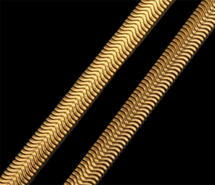

MxGXfam (480*5mm )Fashion Snake Necklace Jewelry for Men18k Gold color High Quality
