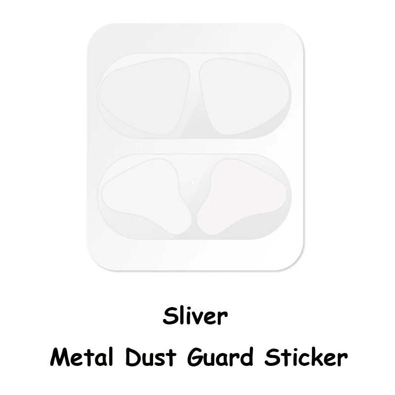 Для AirPods чехол милый 3D мультяшный наушник чехол для Apple Airpods 2 мягкий силиконовый защитный чехол Funda с кольцом на палец - Цвет: dust guard sticker