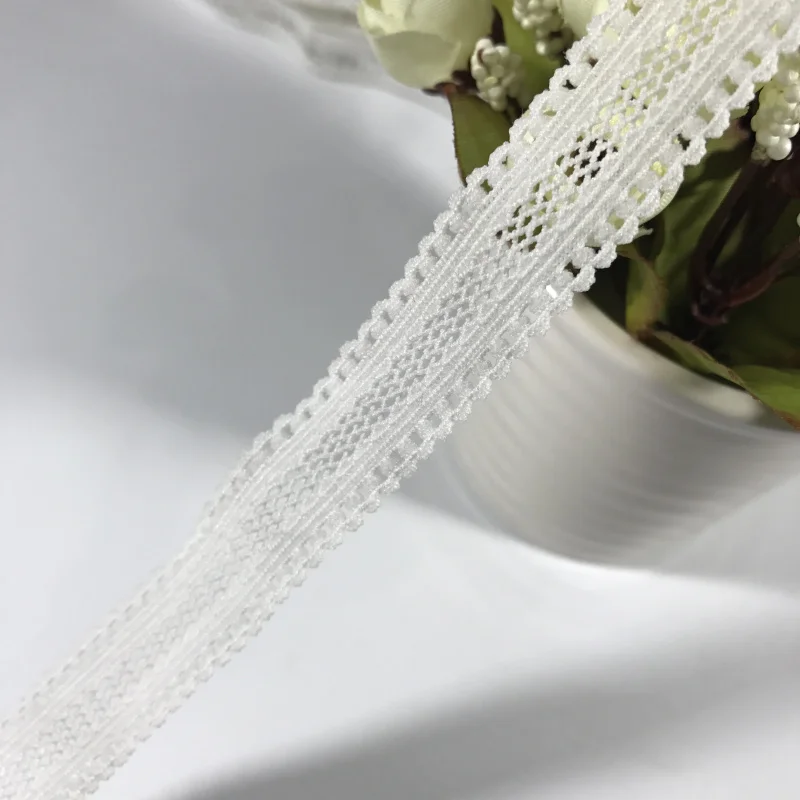 

Hot!17mm elastic lace trim,elastic lace tape ribbon for sewing,diy