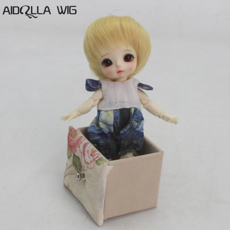 Aidolla 1/8 5 6 дюймов BJD парик 100% Высокое качество Высокая температура волокна Мода